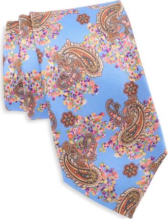Robert Graham Paisley Floral Silk Tie in Blue at Nordstrom Rack