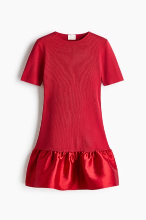 H&M Strickkleid - Red