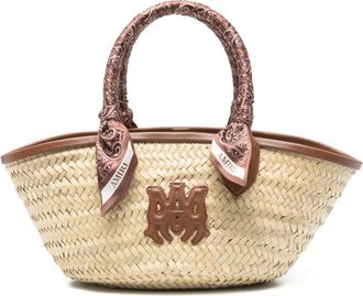 Amiri Borsa tote MA in rafia - Toni neutri