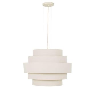 Maisons du monde L&aacute;mpara de techo de tela beige