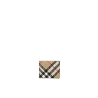 Burberry Tarjetero Tall Sandon Check - Accessories - Hombre - Beige - ONE SIZE