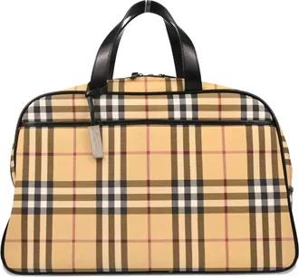 Burberry Borsone con motivo Vintage Check 1990-2000 - Toni neutri