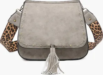 Jen & Co. Womens Bailey Crossbody Bag In Grey