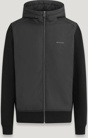 Belstaff Belstaff Felpa Con Cappuccio E Zip Integrale Alloy uomo Pile di cotone NERO 2XL