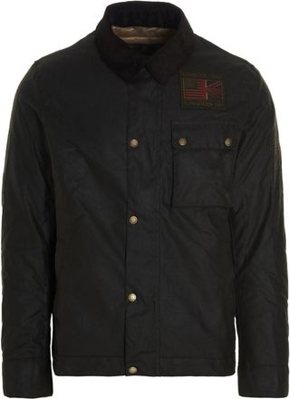 Barbour Black Logo Patch Jacket