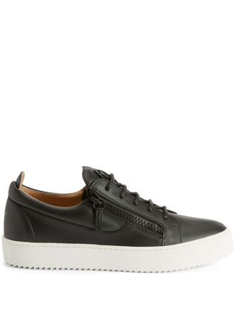 Giuseppe Zanotti Sneakers Frankie con doppia zip - Nero