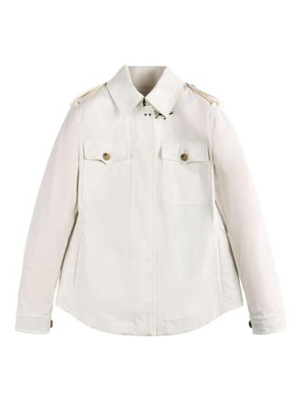 Fay White Collared Jacket