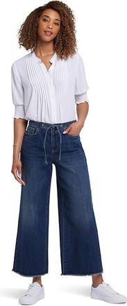 NYDJ Cindi Relaxed Wide Leg Ankle Jeans Womens Jeans Rio Rapids : 2 27, Cotton/Denim/Elastane