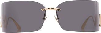Dolce & Gabbana Dark Grey Wrap Ladies Sunglasses DG2319 02/87 79