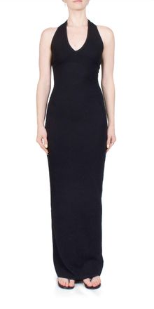 Éterne Halter Maxi Dress In Black