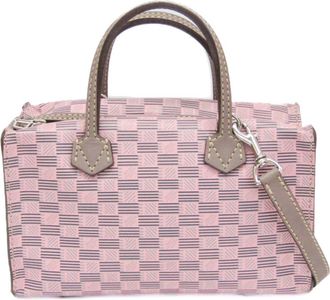 Moreau pink Leather Handbag Shoulder Bag (Pre-Owned)