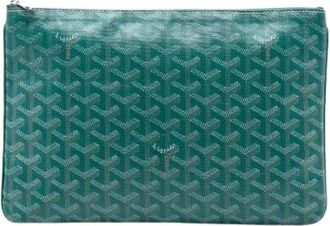 Goyard Pre-owned Clutches, female, Green, Size: ONE SIZE Pre-owned Vintage Clutch