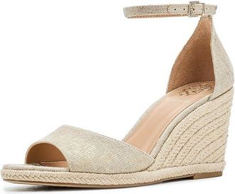Vince Camuto Felyn Espadrille Wedge Womens Wedge Shoes Natural/Gold : 8.5 M, Leather