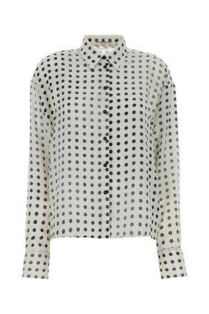 Ermanno Scervino White Regular Polka Dot Shirt