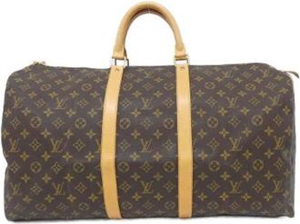 Louis Vuitton Vintage, unisex, Bruin, ONE Size, Pre-owned Canvas Weekendtas