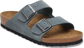 Birkenstock Womens Arizona Desert Buck Sandal In Basalt Grey