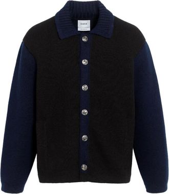 Barrie colour-block button cardigan - unisex - Cashmere/Lambs Wool/Nylon - S/M - Black