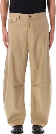 Comme Des Garçons Brown Wide-Leg Chino Pants