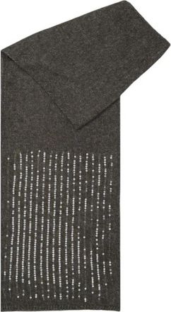 Pieces Paillettes Gedetailleerde Sjaal - Dames - Wintersjaals - Groen - ONE Size - Leer - Accessoires