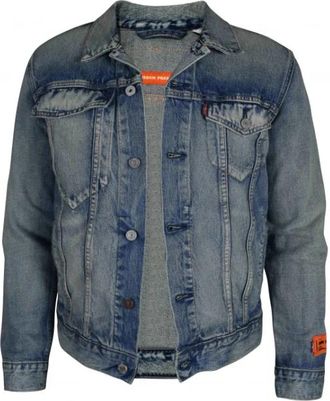 Heron Preston Trucker Jacket - Heren - Spijkerjassen - Blauw - S - Katoen - Jassen