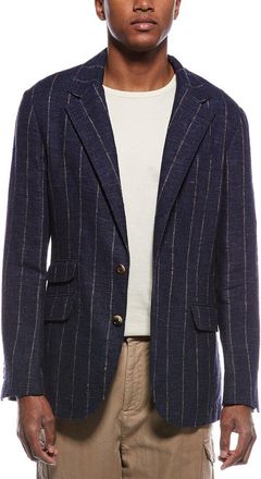 Brunello Cucinelli Linen & Wool-Blend Blazer