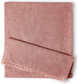 Brunello Cucinelli Cashmere and silk Diamond yarn scarf in Pink at Nordstrom
