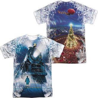 Gildan Polar Express Journey (Front/Back Print) Short Sleeve Adult Poly Crew Tee / T-Shirt