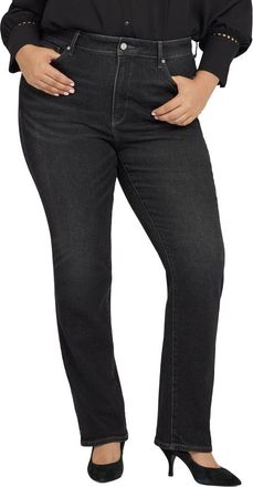 NYDJ Nydj Plus Marilyn High-Rise Paris Lights Straight Leg Jean