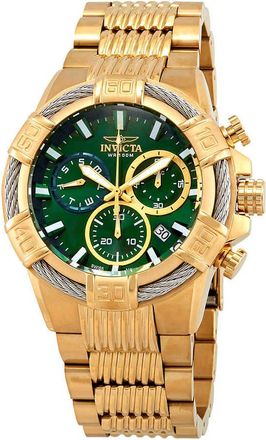 Invicta Bolt Chronograph Green Dial Mens Watch 25869
