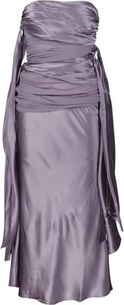 CHRISTOPHER ESBER Party Dresses, female, Purple, XS, Mauve Knotted Midi Dress