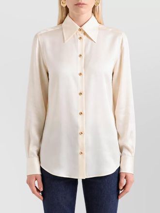 Dolce & Gabbana silk relaxed-fit long-sleeve shirt