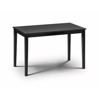 Julian Bowen Taku Dining Table 1.1m - Black - Julian Bowen | TJ Hughes