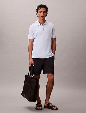 Calvin Klein Polo slim con cuello de cremallera