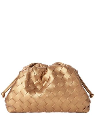 Tiffany & Fred Woven Metallic Leather Pouch