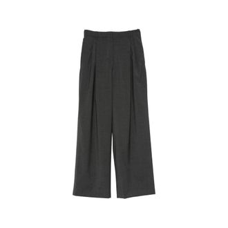 Max Mara Wide Trousers - female - Max Mara - Wide Trousers - Gray - 2XS - Trousers