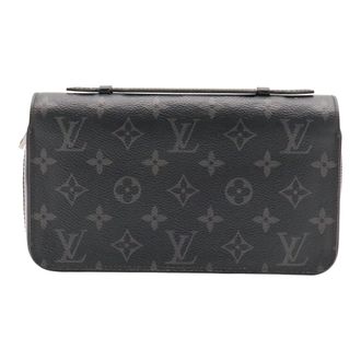 Louis Vuitton Black Gray Monogram Eclipse Canvas Clutch Bag (Pre-Owned)
