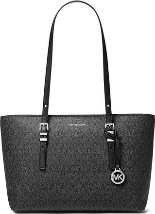 Michael Kors Quinn Md Ew Tz Tote Tote Handbags Black, Synthetic