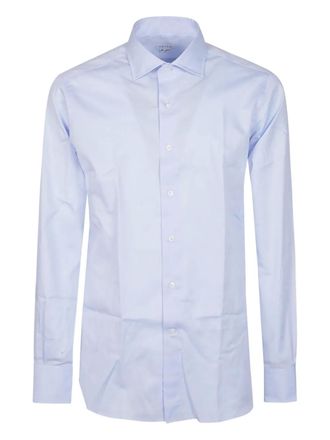 Orian button-down cotton shirt - men - Cotton - 42 - Blue