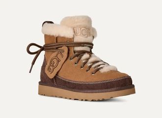 UGG Sheepskin-Lined Hybrid Boot - Chestnut