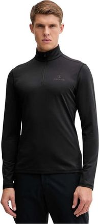 Bogner Pascal Half-Zip Top - Heren - Longsleeves - Zwart - S - Polyester - Tops