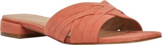 Andr&eacute; Assous Jordan Slide Sandal in Coral Suede at Nordstrom, Size 9.5