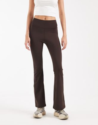 adidas All Me Essentials - Leggings a zampa color caff&egrave; aurora-Marrone