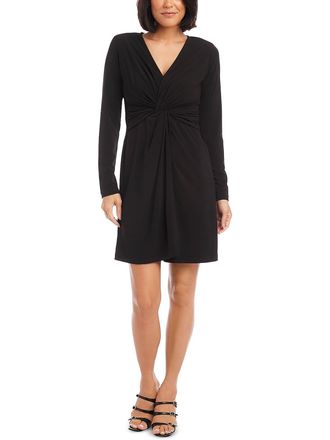 Karen Kane Twist Front Dress Black