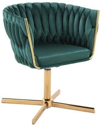 LumiSource Braided Renee Swivel Accent Chair