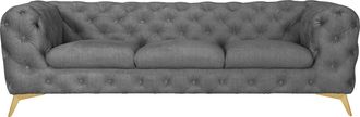 HOME AFFAIRE Chesterfield-Sofa »Glynis« aufwändige Knopfheftung, moderne Chesterfield Optik, Fussfarbe wählbar