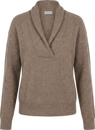 Brunello Cucinelli Cashmere English Rib Sweater