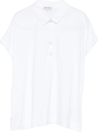Marc O'Polo short-sleeve polo top - women - Organic Cotton - L - White