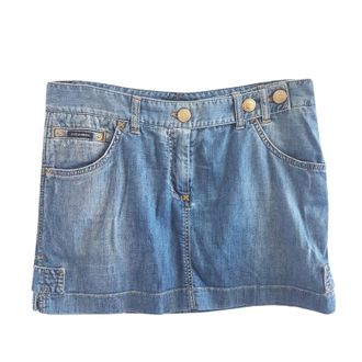 Dolce & Gabbana blue denim mini skirt Size M