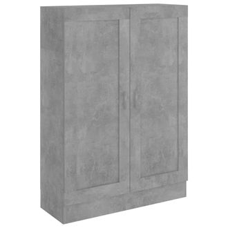 vidaXL Armario De Libros Contrachapada Gris Hormig&oacute;n 82,5x30,5x11 Cm Vidaxl