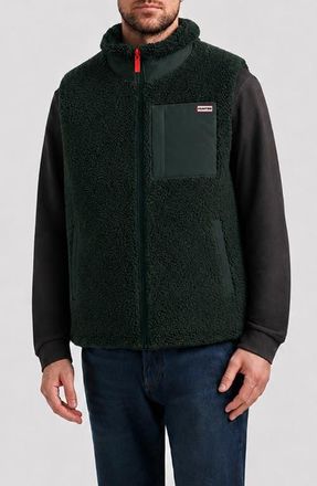 Hunter Noah Faux Shearling Vest in Scarab at Nordstrom, Size Xx-Large